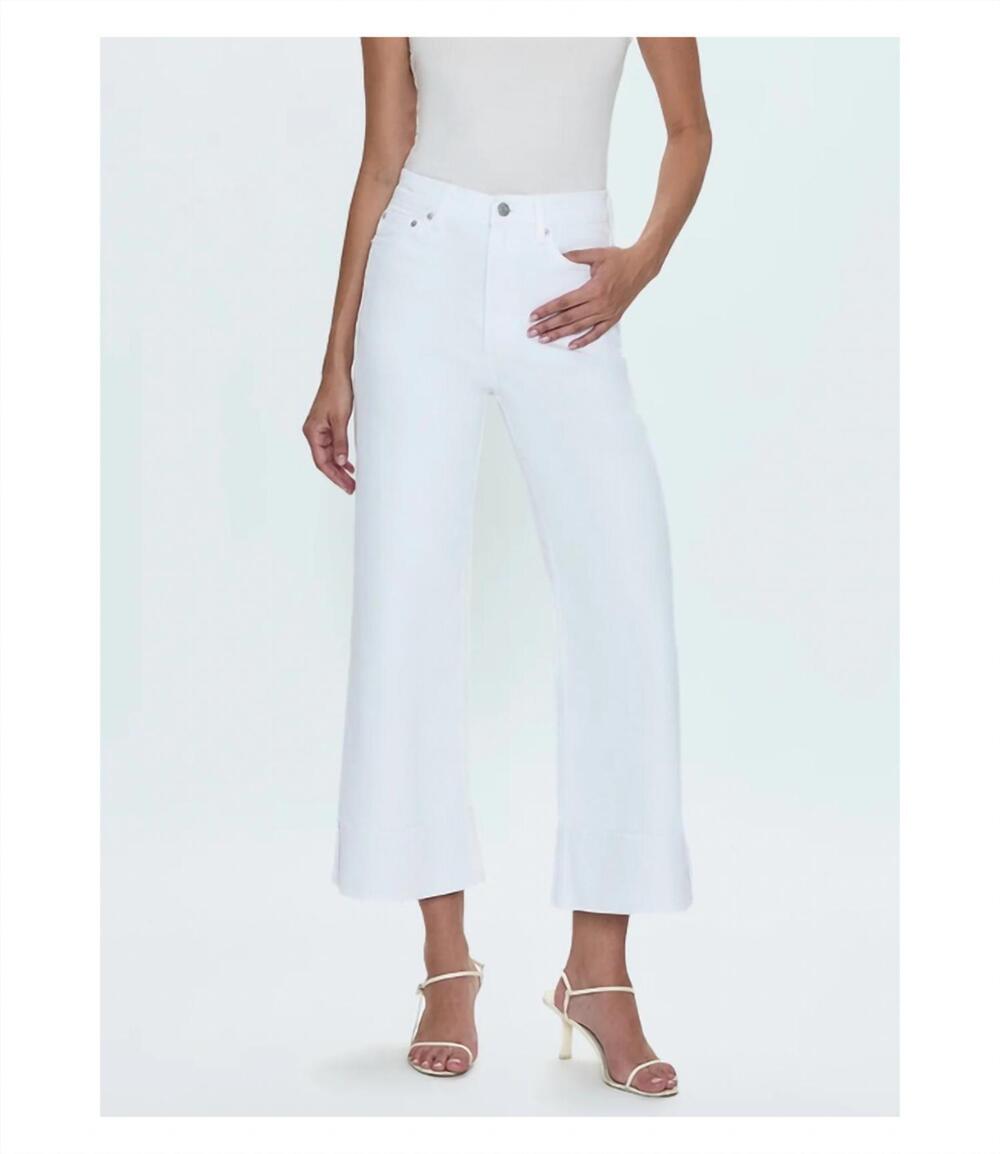 NEW PISTOLA lana crop cuffed high rise jeans in vivid white